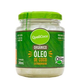Óleo De Coco Extra Virgem Orgânico 200ml Qualicoco
