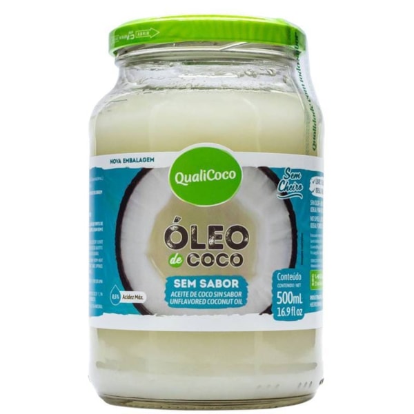 Oleo de Coco s/ Sabor 500ml - QualiCoco