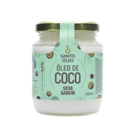 Óleo De Coco Sem Sabor 200ml Santo Óleo