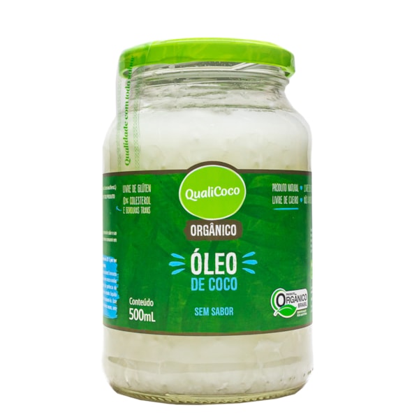 Óleo De Coco Sem Sabor Orgânico 500ml Qualicoco