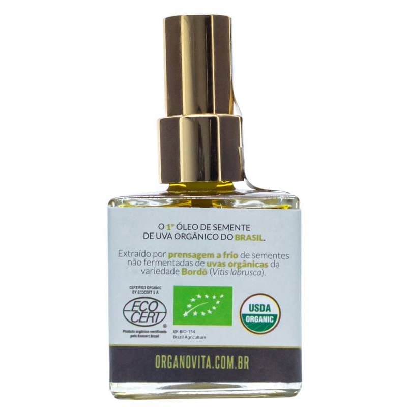 Oleo Semente De Uva Para Cabelo Óleo de Semente de Uva Organico spray 60ml - UVA SÓ