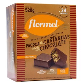 Paçoca De Castanhas Com Chocolate Display 24x25g - Flormel