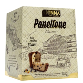 Panettone Clássico C/ Frutas Cristalizadas S/ Glúten 240g Aminna