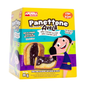 Panettone Recheado Com Creme De Avelã S/ Glúten 80g Aminna