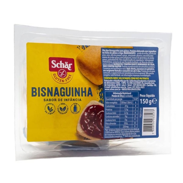 Pão Tipo Bisnaguinha 150g Schar