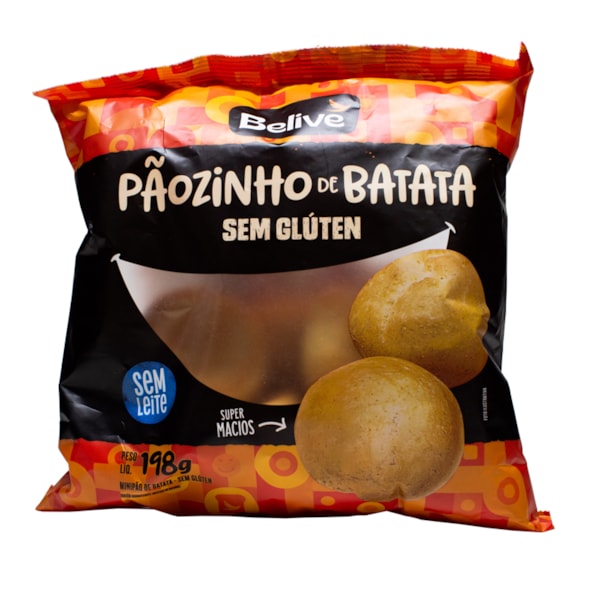 Pãozinho De Batata Sem Glúten 198g Belive