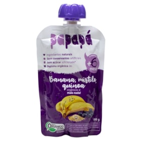 Papinha Orgânica De Banana, Mirtilo E Quinoa Pouch 100g Papapá