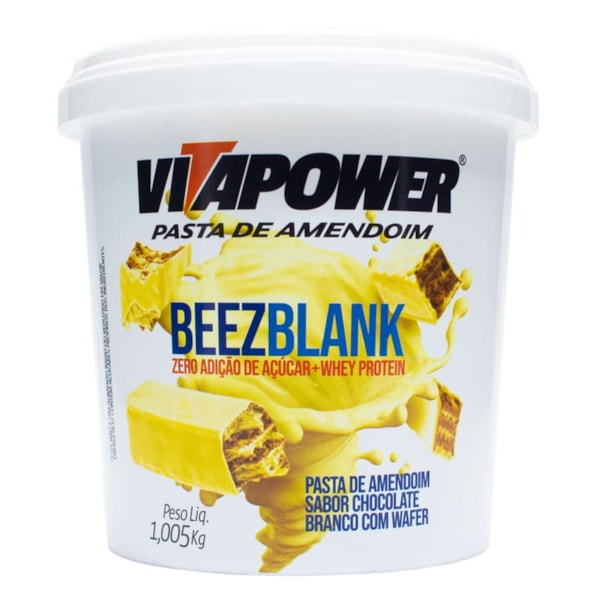 Pasta De Amendoim Air Beez Blank 1,005kg Vitapower