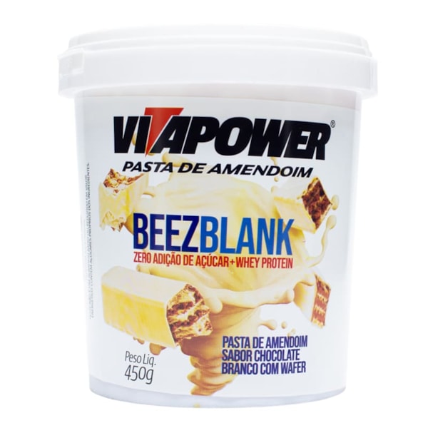 Pasta De Amendoim Air Beez Blank 450g Vitapower