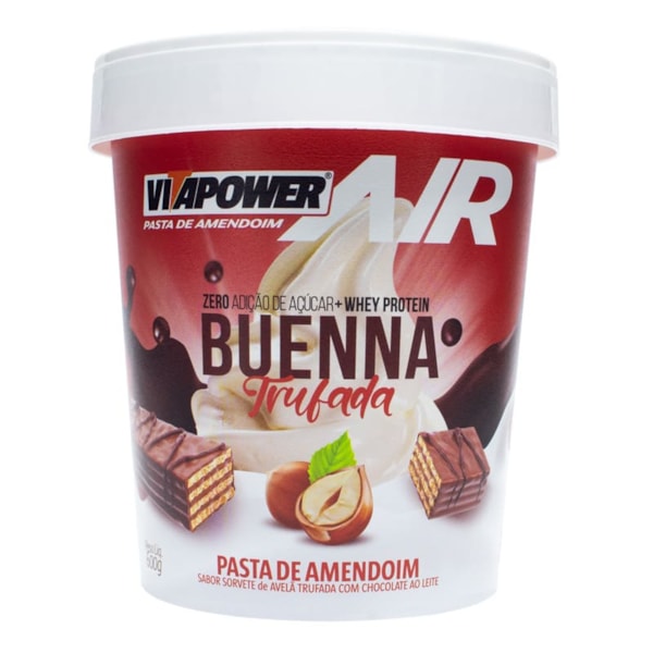 Pasta De Amendoim Air Buenna Trufada 600g Vitapower