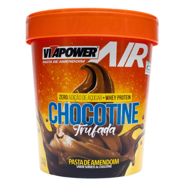 Pasta De Amendoim Air Chocotine Trufada 600g Vitapower