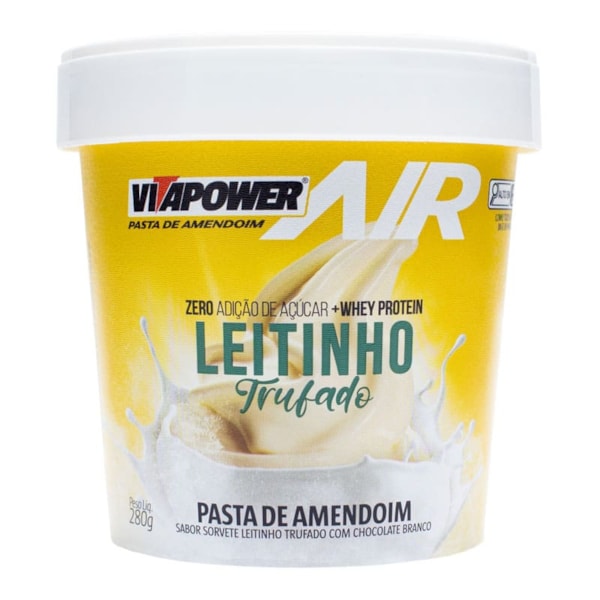 Pasta De Amendoim Air Leitinho Trufado 280g Vitapower