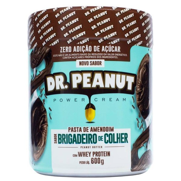 Dr Peanut Pasta De Amendoim Com Whey Protein Sabor Chocolate Branco 650g