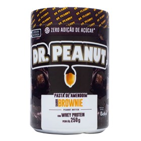 Pasta De Amendoim Brownie C/ Whey Protein 250g Dr Peanut