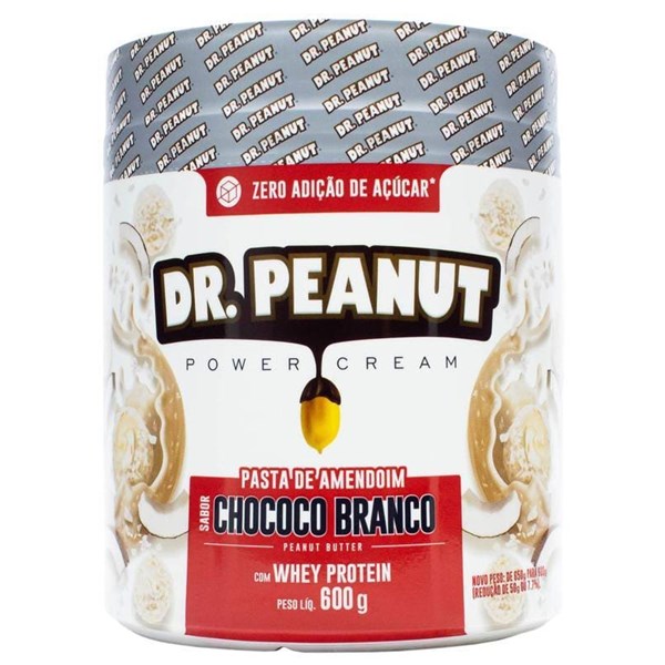 Pasta Amendoim Chocolate Branco com Whey Isolado - Dr Peanut em