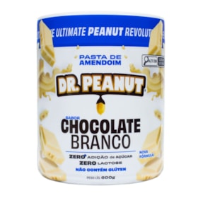 Pasta de Amendoim Chocolate Branco c/ Whey Protein 600g Dr Peanut