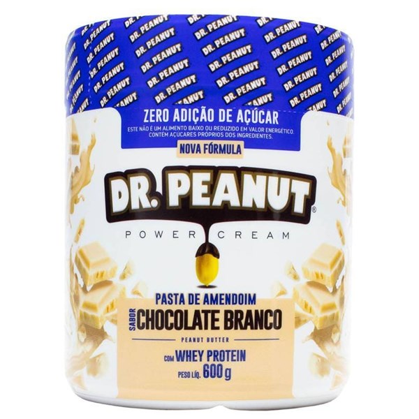 Pasta de Amendoim sabor Cookies e Cream com Whey Protein (600g) Dr