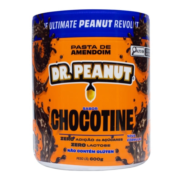 Pasta de Amendoim Chocotine c/ Whey Protein 600g Dr Peanut