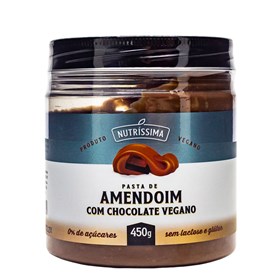 Pasta De Amendoim Com Chocolate Vegano 450g Nutríssima