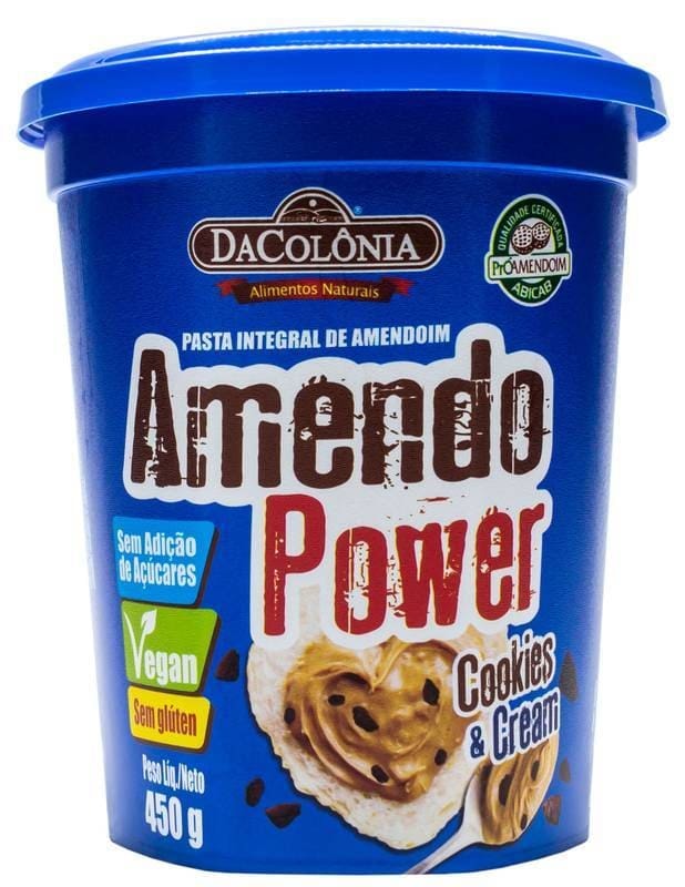 Pasta De Amendoim Integral C Cookies Cream Amendo Power 450g