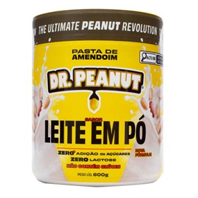 Pasta de Amendoim Leite em Pó c/ Whey Protein 600g Dr Peanut