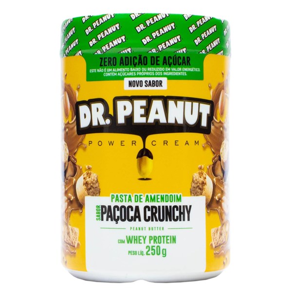 Pasta De Amendoim Leite em Pó C/ Whey 250G Dr Peanut - Club da Nutrição