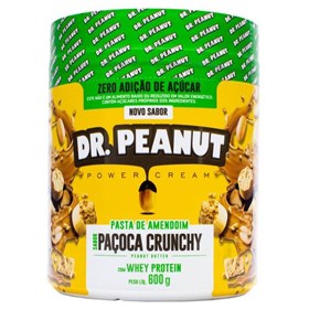 Pasta de Amendoim Paçoca c/ Whey Protein 600g Dr Peanut