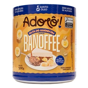 Pasta De Amendoim Sabor Banoffee Adorô 500g Santo Óleo