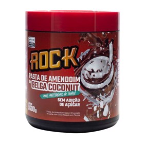Pasta De Amendoim Sabor Chocolate Belga Com Coco 600g Rock