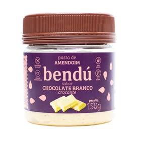 Pasta De Amendoim Sabor Chocolate Branco Crocante Zero Açúcar 150g Bendú