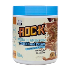 Pasta De Amendoim Sabor Cookies And Cream 600g Rock