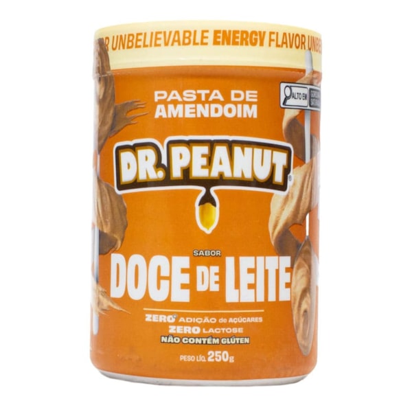 Pasta De Amendoim Sabor Doce De Leite C/ Whey Protein 250g Dr Peanut