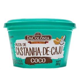 Pasta De Castanha-De-Caju Com Coco 200g Dacolônia