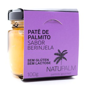 Pate de Palmito sabor Berinjela 100g - NatuPalm