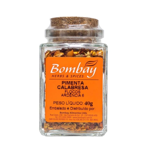 Pimenta Calabresa Vidro 40g Bombay