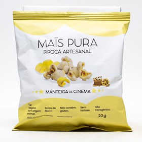 Pipoca Artesanal Sabor Manteiga De Cinema 20g Mais Pura
