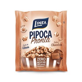 Pipoca Pronta sabor Chocolate Zero Açúcar 50g - Linea