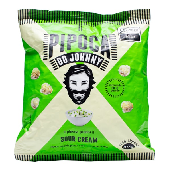 Pipoca Sour Cream 40g Pipoca Do Johnny