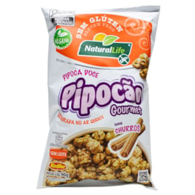 Pipocão Gourmet Sabor Churros S/ Glúten 90g Natural Life