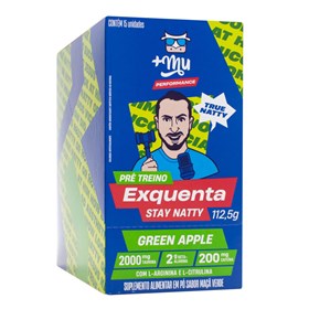 Pré Treino Green Apple "Exquenta" Display 15X7,5g +Mu