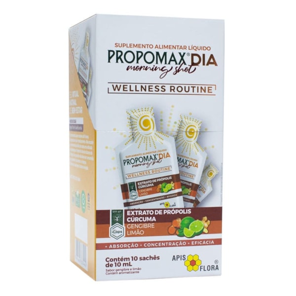 Propomax Dia Morning Shot Display 10X10ml Apis Flora