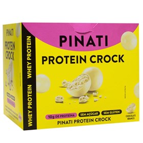 Protein Crock Sabor Chocolate Branco Zero Açúcar Display 8X50g Pinati