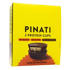Protein Cups Chocolate Meio Amargo C/ Pasta De Amendoim Display 10X42g Pinati
