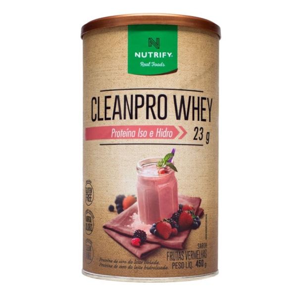 Proteína Cleanpro Whey Frutas Vermelhas 450G Nutrify