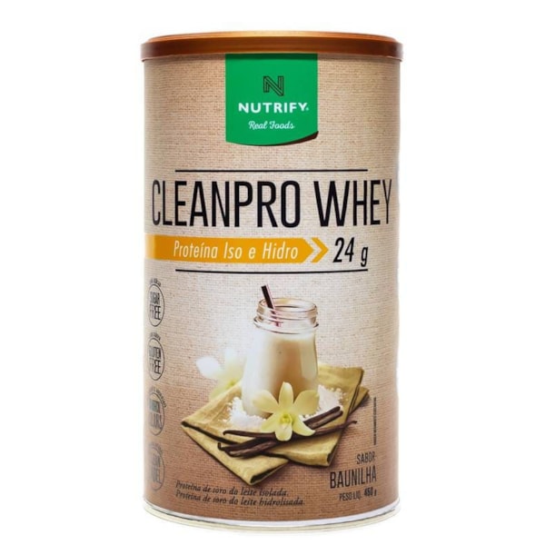 Proteína CleanPro Whey sabor Baunilha 450g Nutrify