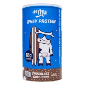 Proteína Sabor Chocolate Com Coco Pote 450g +Mu Tradicional