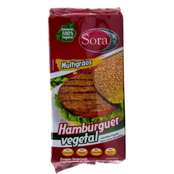 Proteina Texturizada de Carne Vermelha para Hamburguer 110g - Sora