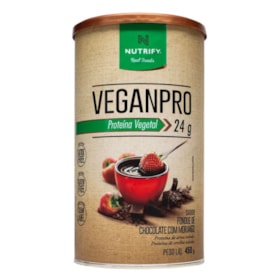 Proteína Veganpro Sabor Fondue De Chocolate C/ Morango 420G Nutrify