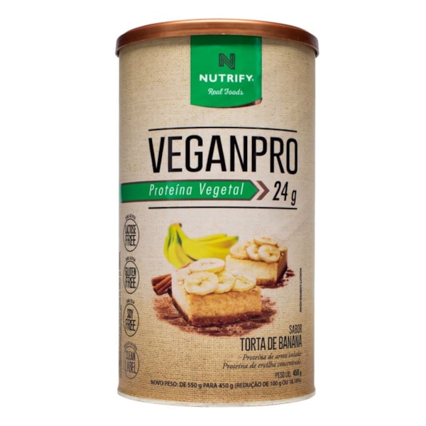 Proteína Veganpro Sabor Torta De Banana 450G Nutrify