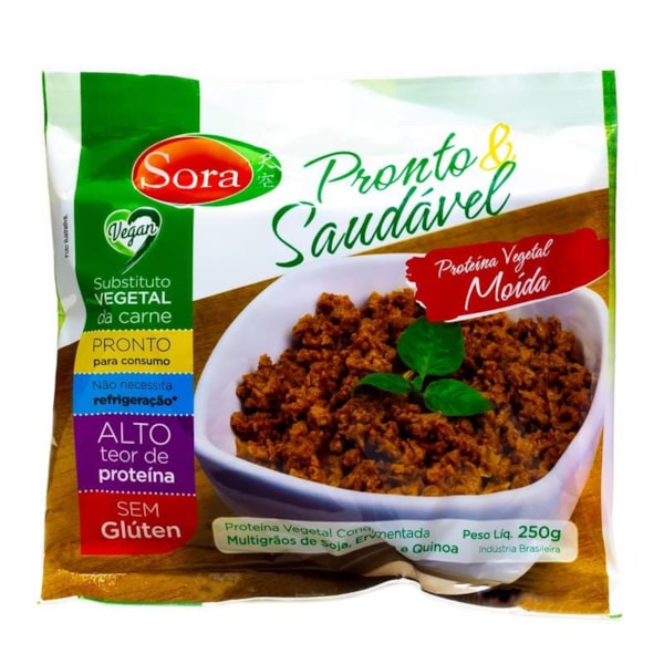 Proteína Vegetal Moída "Pronto e Saudável" 250g Sora